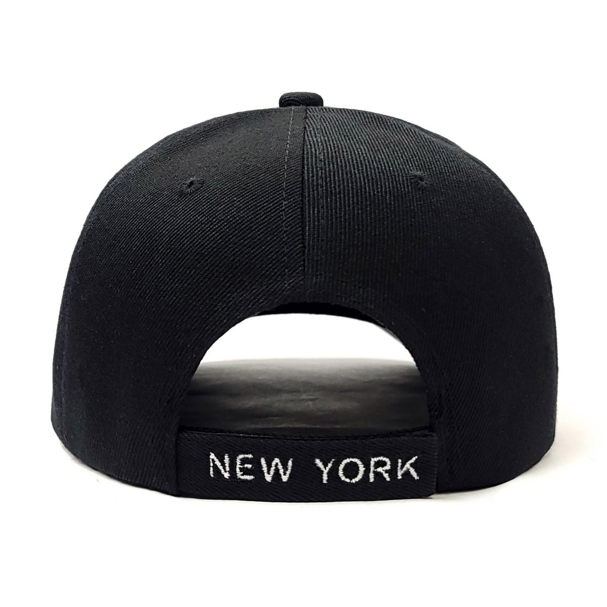 NY Cap - 2008BKWH, Black, Adjustable