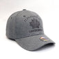 Canada Leaf Cap - Heather, Classic Baseball Cap with 3D Logo, Grey & Light Grey