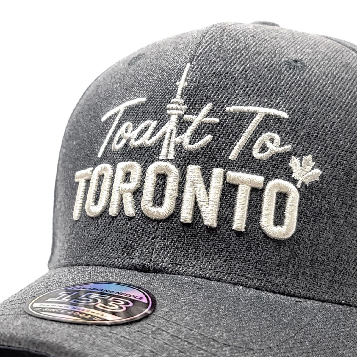 Toast To Toronto Cap - 1604HDG, Heather Grey, Adjustable