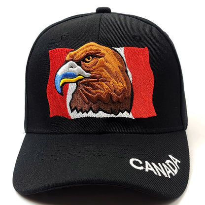 Canadian Golden Eagle Cap - 1801BK, Black, Adjustable