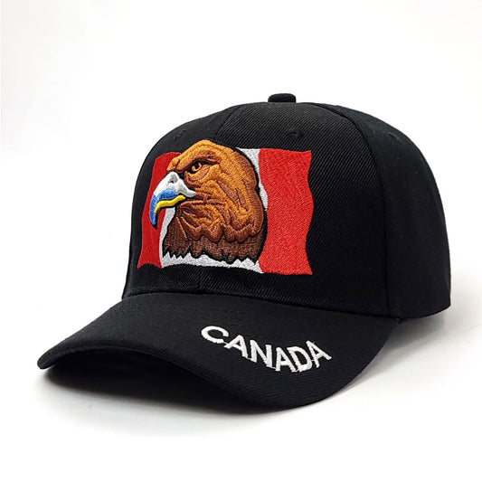 Canadian Golden Eagle Cap - 1801BK, Black, Adjustable