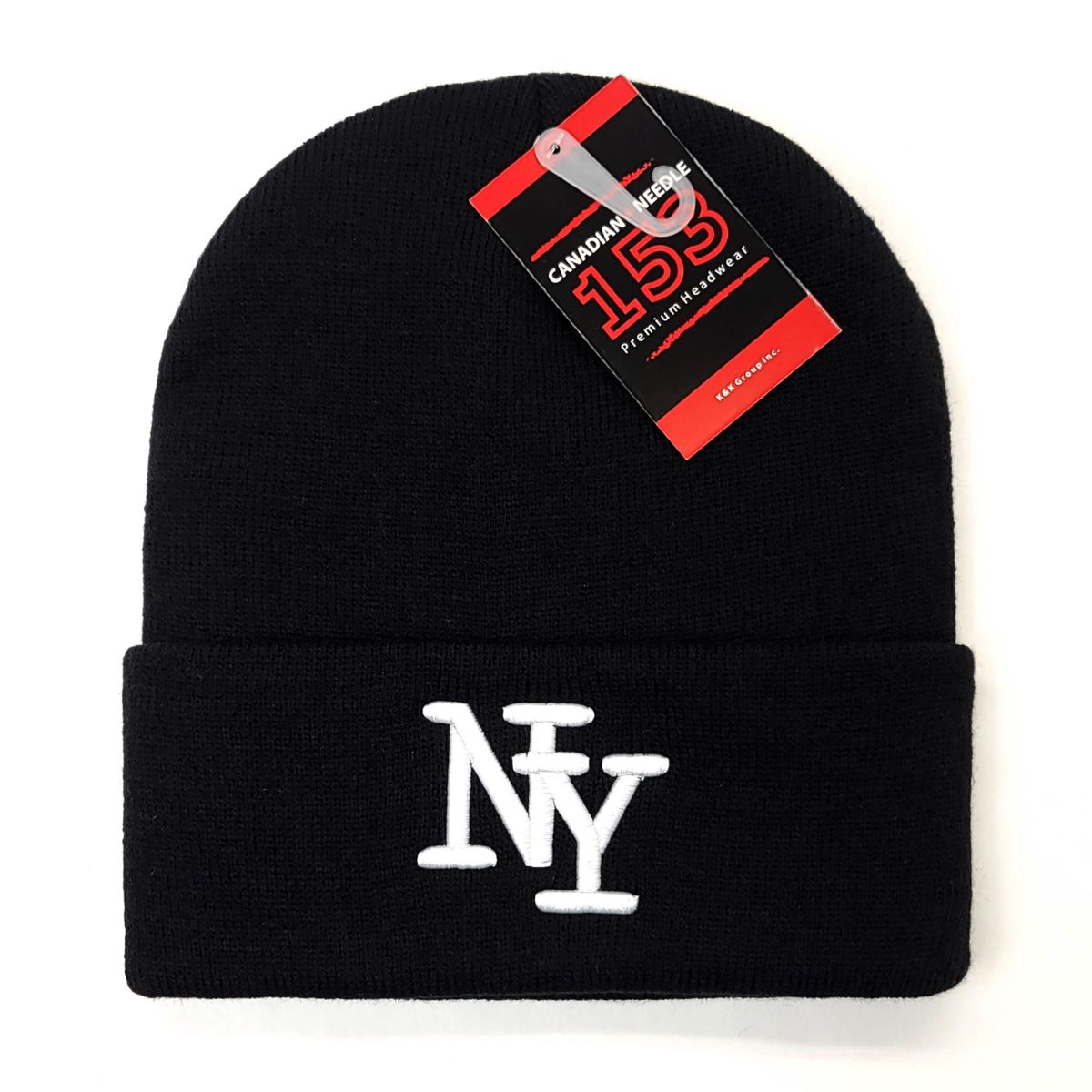 NY Knit Toque - KW2008BK, Cuff, Black