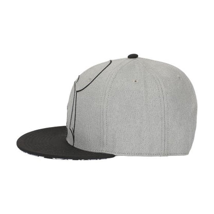 Disney - Mickey Peekaboo Embroidery Heather Gray Cotton Snapback, 7GDSY
