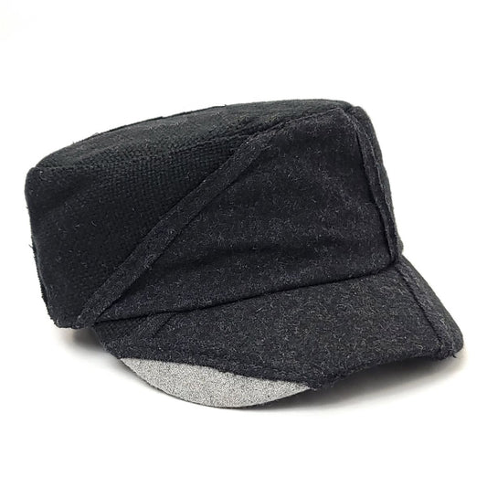 Cadet Cap -88320, Patch Fabric, Black 2 Tone Colour