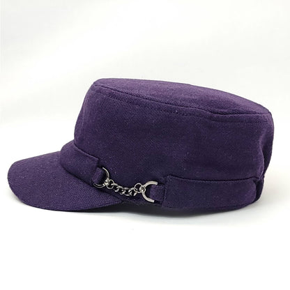 Cadet Cap - Chain Decor, JA7044, Purple