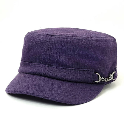 Cadet Cap - Chain Decor, JA7044, Purple