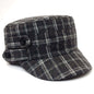 Cadet Cap - Plaid with Buttons, 19099, Multi-Coloured