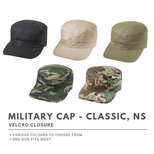 Military Cap - Classic, NS, Multi-Coloured, Velcro Closure, Adjustable