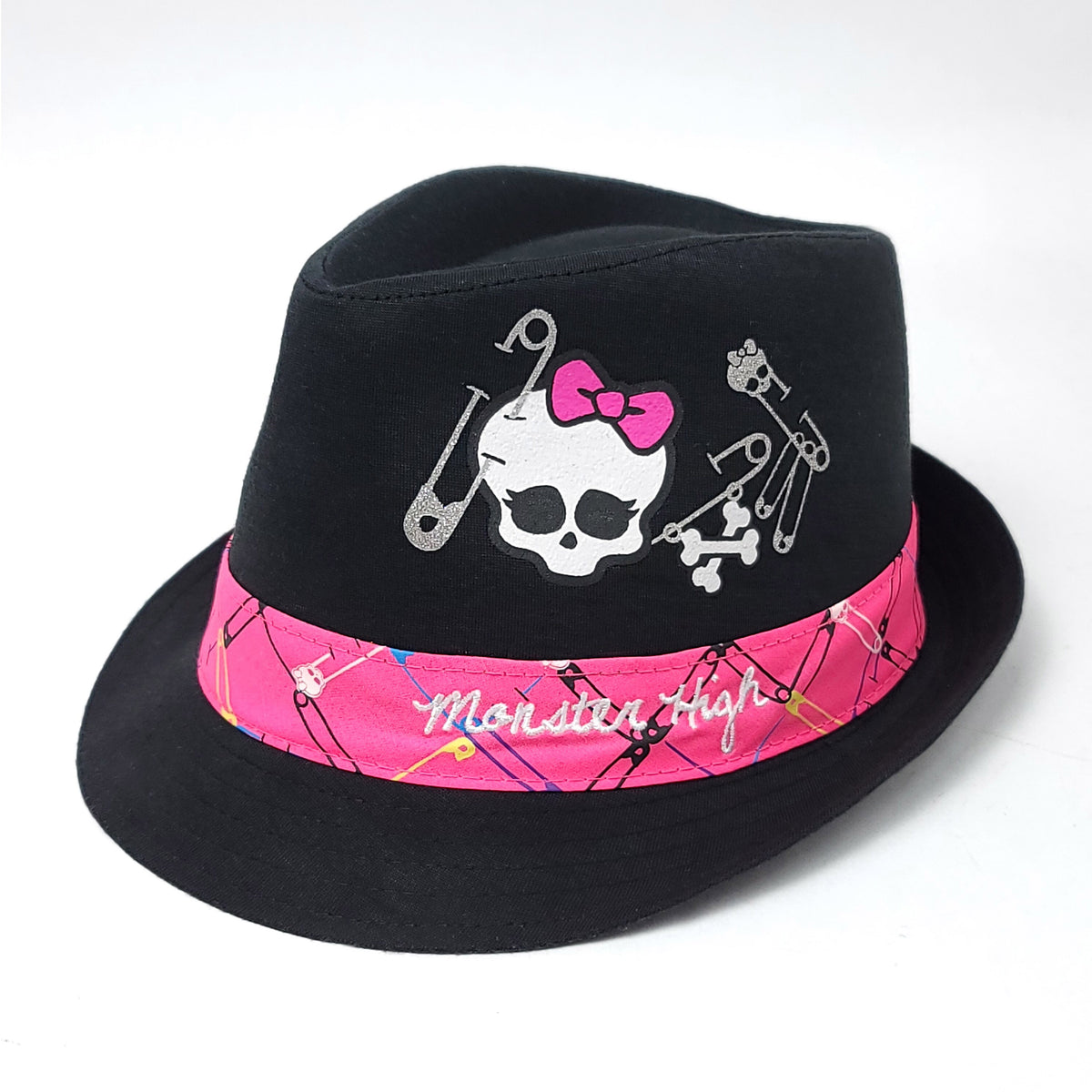 Monster High Fedora, Black with Pink Band, Youth