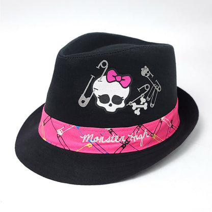Monster High Fedora, Black with Pink Band, Youth