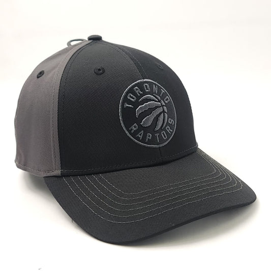 Toronto Raptors Cap - Black Ball, Grey & Black 2 Tone, Adjustable