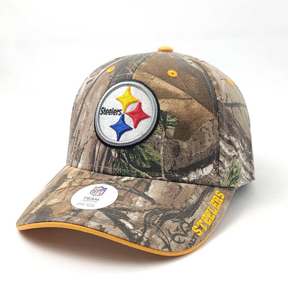 Pittsburgh Steelers Cap - RT, Real Tree, Adjustable