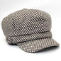 Newsboy Hat - Polka Dots, Brown & Black