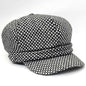 Newsboy Hat - Polka Dots, Brown & Black