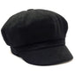 Newsboy Hat - Solid Colour, Black & Light Grey & Grey