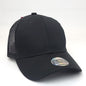 Trucker Cap - 153, Cotton Structured,  Black Mesh, Adjustable