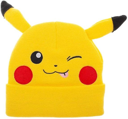 POKÉMON - PIKACHU Embroidered Beanie with Ears, DFPOK