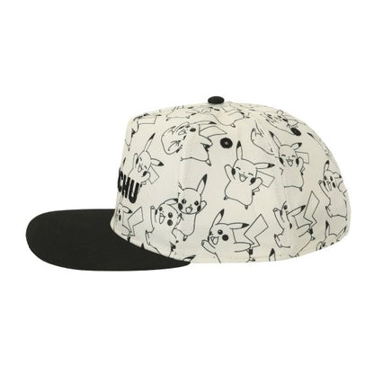 Pokemon - Pikachu AOP Boys Baseball Cap with Flat Brim, CBPOK, Youth