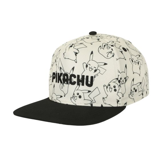 Pokemon - Pikachu AOP Boys Baseball Cap with Flat Brim, CBPOK, Youth