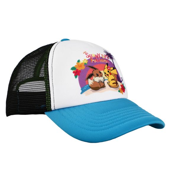 Pokemon - Pikachu Eevee Sunny Days Snapback Trucker Hat, 7EPOK
