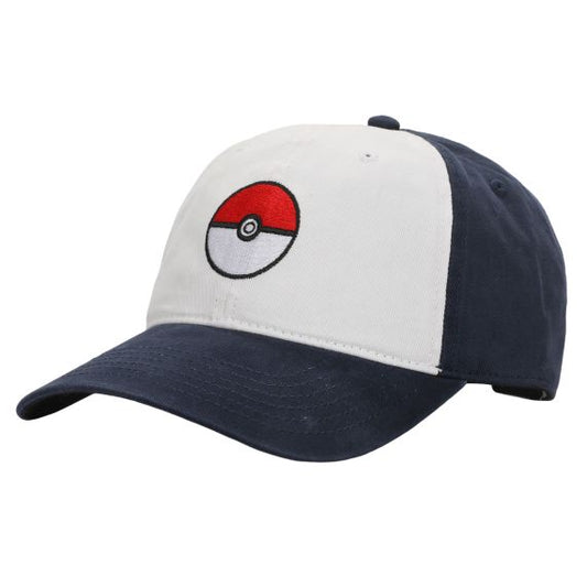 Pokemon Pokeball Adjustable Hat with Pre-Curved Bill, V9POK