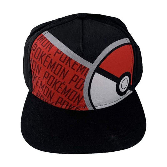 POKEMON - Off Set Pokeball with Verbiage Print Cap, WXPOK, Youth
