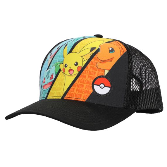 Youth, Pokemon Starter Characters Kids Trucker Hat, N0POK