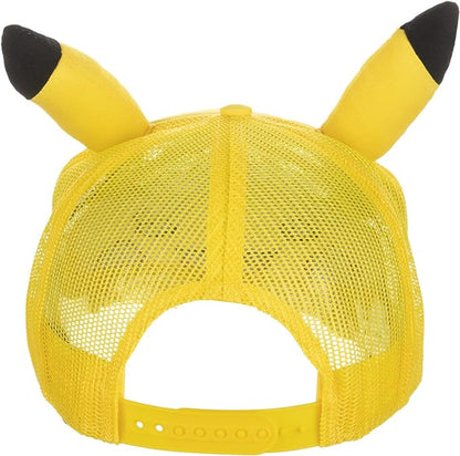 Pokemon Pikachu Big Face Smiling Snapback Trucker cap, 6WBTM