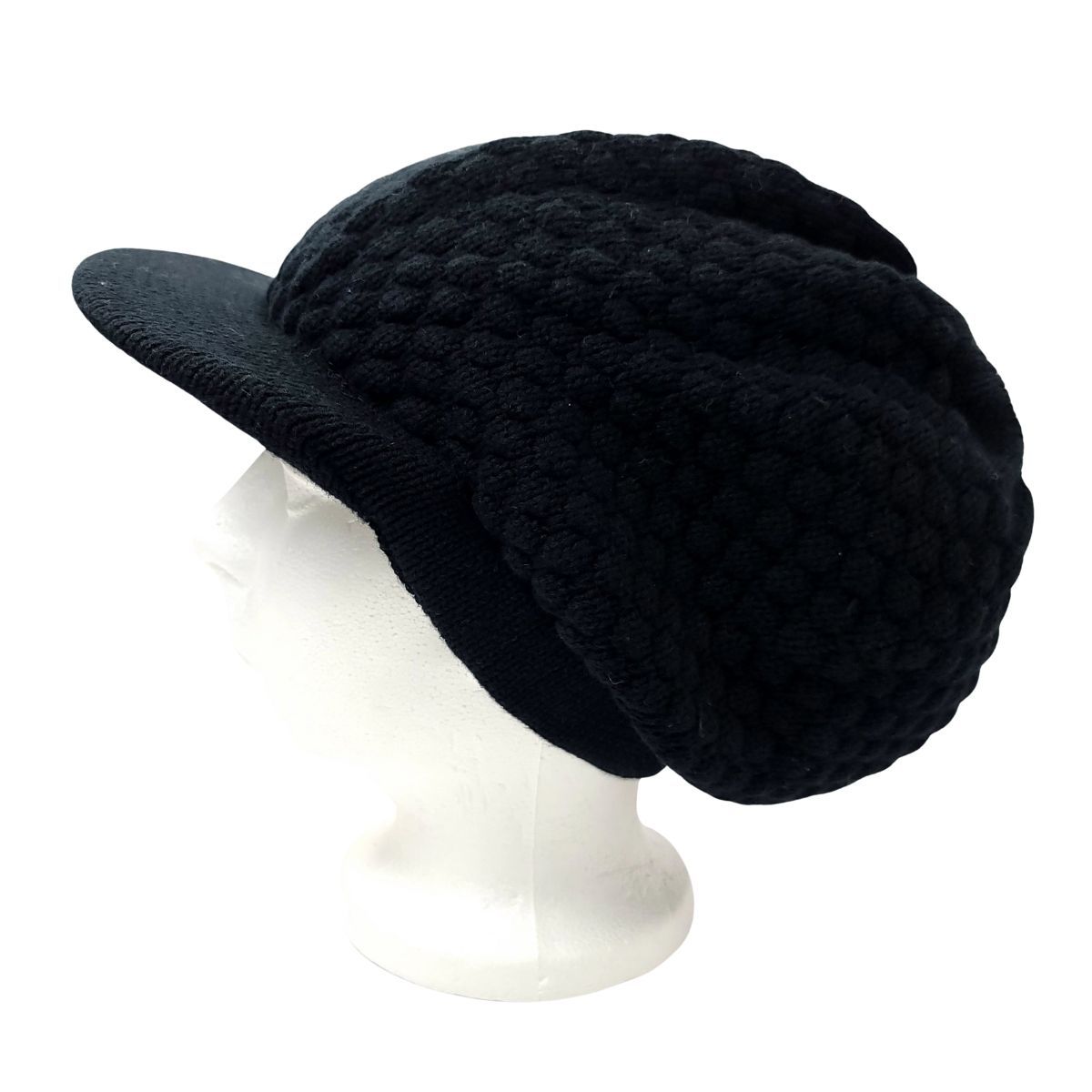 Rasta Knitted Visor Beanie-RV0001, Cotton, OSFA