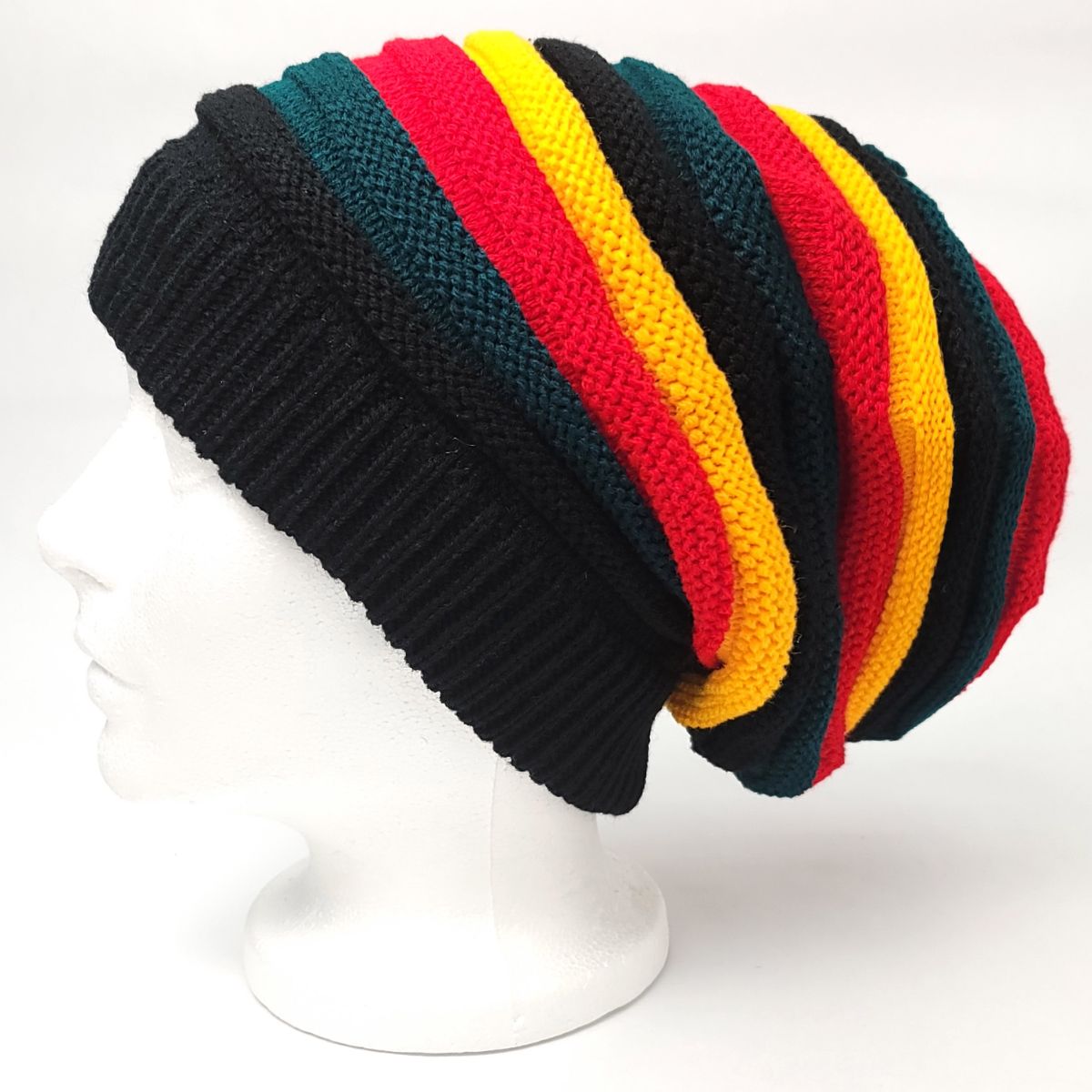 Knitted Rasta Cap RASTA Knitted Beanie- 10053, OSFA – K&K Cap & Hat Wholesale