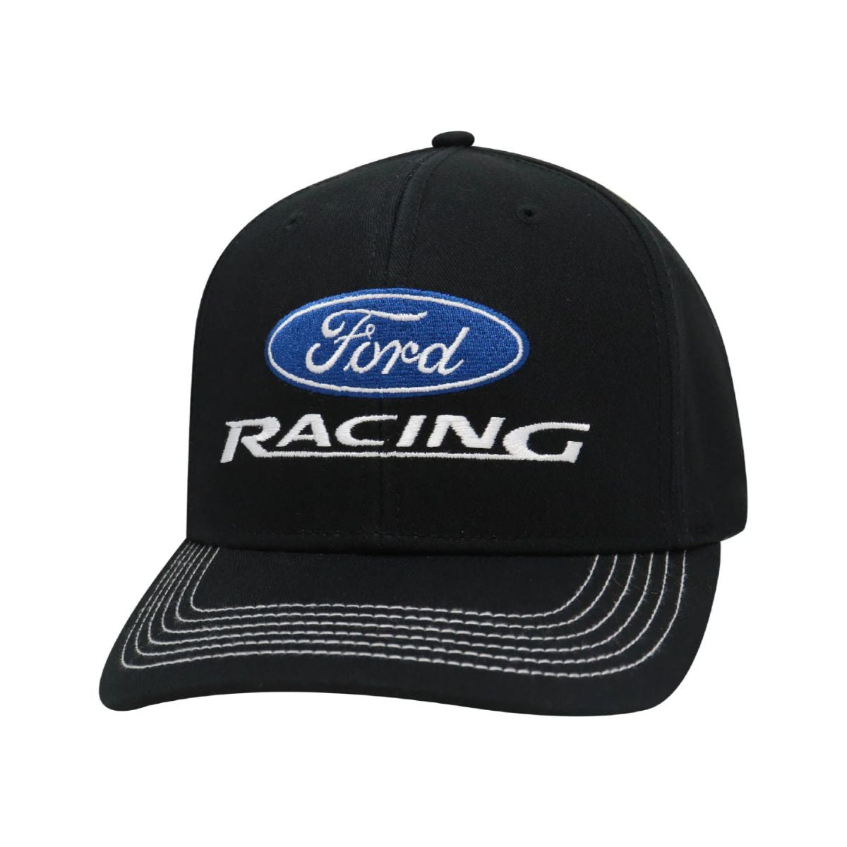 Auto Cap - Ford Racing, SFDRBLK, Black, Adjustable