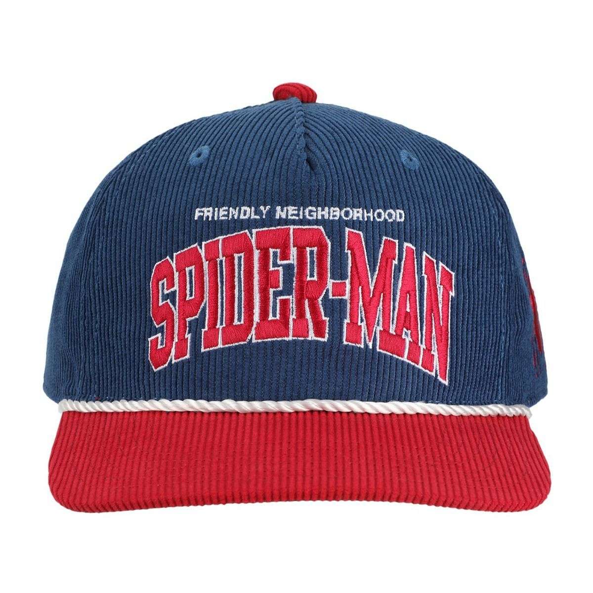 SPIDERMAN- Corduroy Grandpa Rope Hat Snapback, 7EUSM