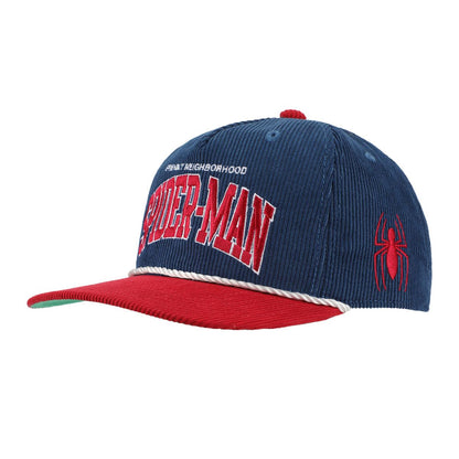 SPIDERMAN- Corduroy Grandpa Rope Hat Snapback, 7EUSM