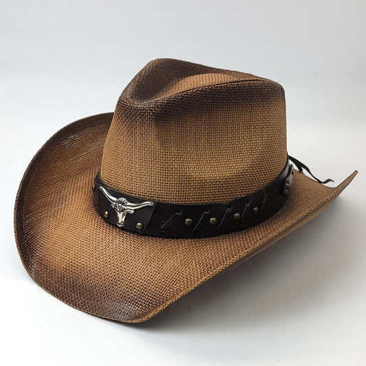 Natural Straw Cowboy Hat - ST090BR, Brown