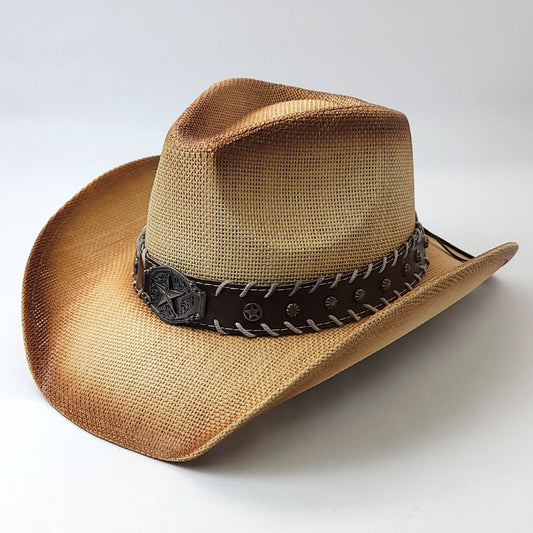 Natural Straw Cowboy Hat - ST095NT, Natural
