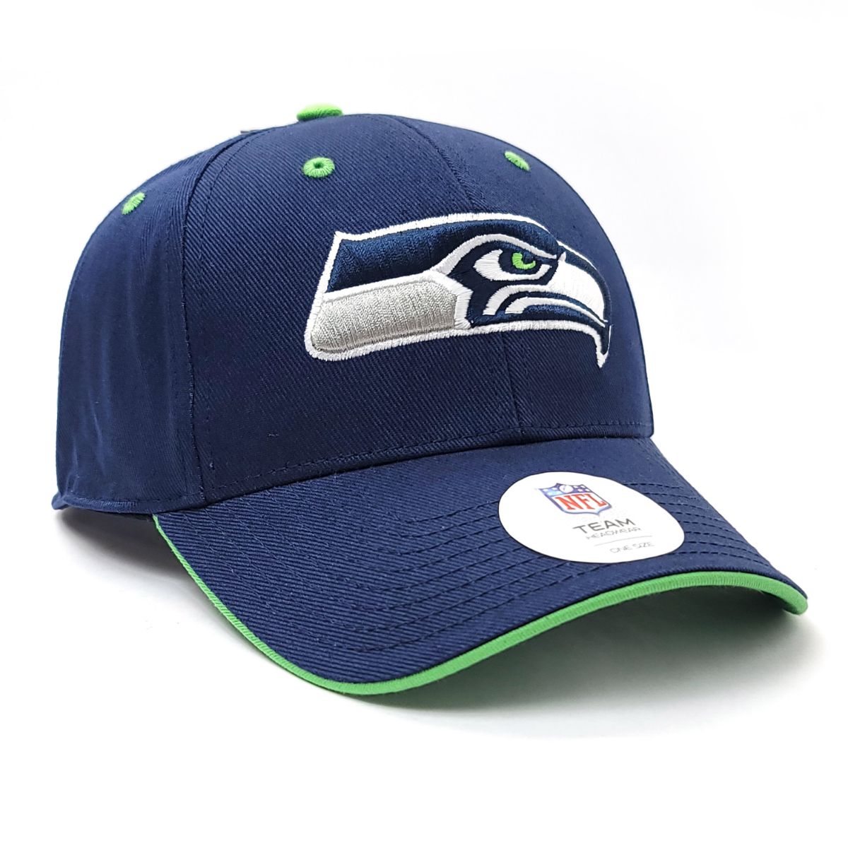 Seattle Seahawks Cap - MMNV Money Maker, Navy, Velcro Adjustable