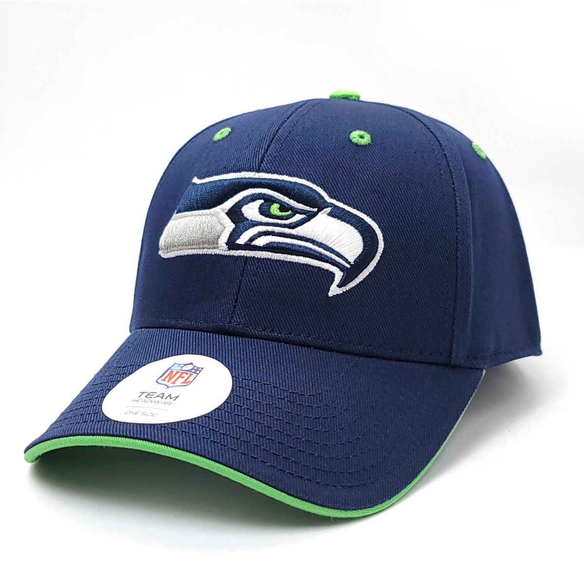 Seattle Seahawks Cap - MMNV Money Maker, Navy, Velcro Adjustable