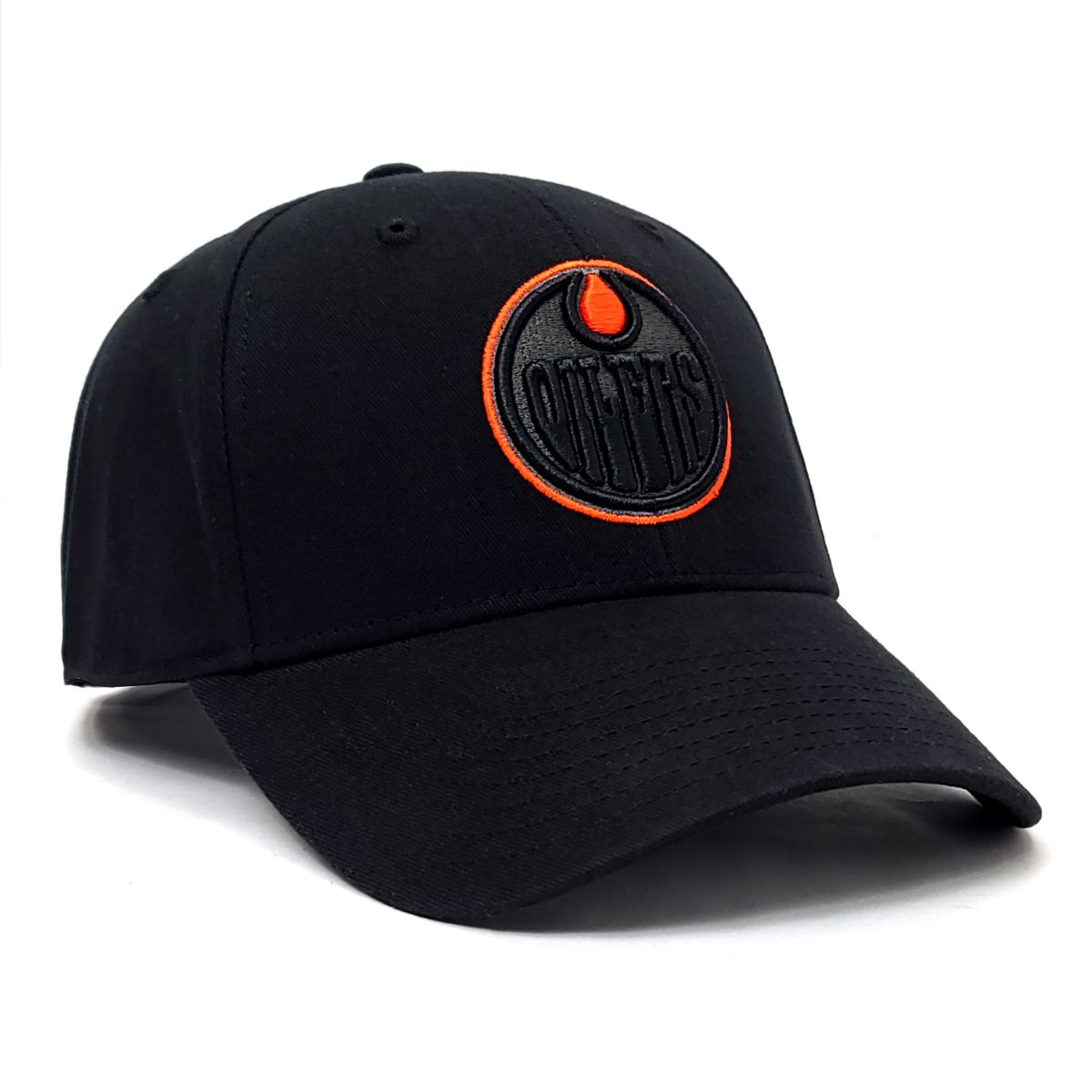 Edmonton Oilers Cap - BBBSBK, Black, Adjustable Velcro Closure