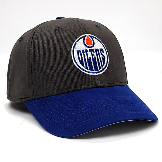 Edmonton Oilers Cap - BS2T, Carbon 2 Tone, Adjustable