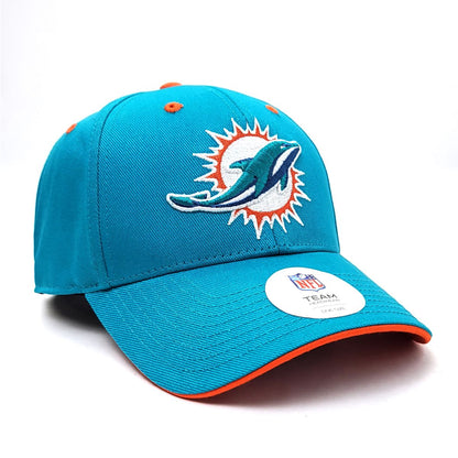 Miami Dolphins Cap - MMAQ Money Maker, Aqua, Velcro Adjustable