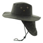 Safari Hat with Neck Cover, Solid, Various Colours & Sizes