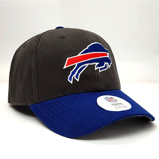 Buffalo Bills Cap - Basic, Carbon 2 Tone, Adjustable Velcro Closure