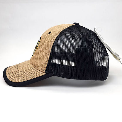 Boston Bruins Cap - SF, Khaki/Black Mesh, Snapback