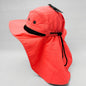 Outdoor Beach Hat with Neck Cover, F006, Multi-Coloured, Adjustable, Water Resistant