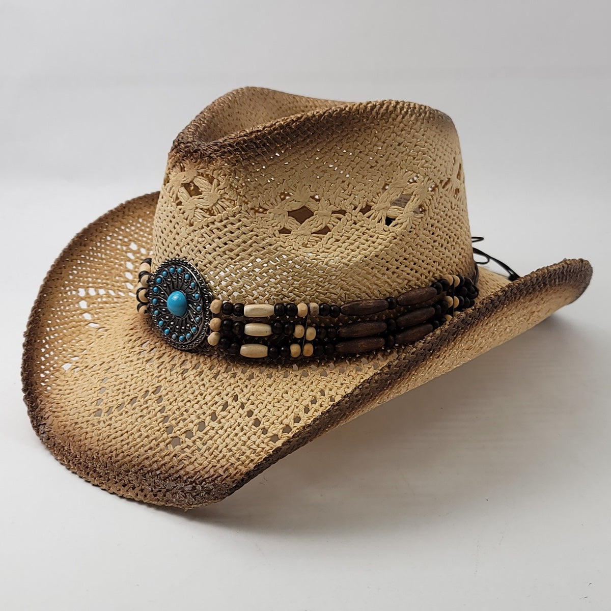 Natural Straw Cowboy Hat - ST062NT, Natural