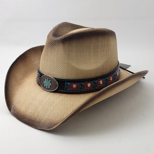 Natural Straw Cowboy Hat - ST127NT, Natural