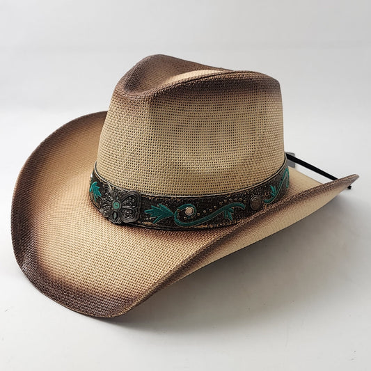 Natural Straw Cowboy Hat - ST117NT, Natural