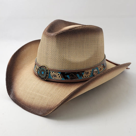 Natural Straw Cowboy Hat - ST118NT, Natural