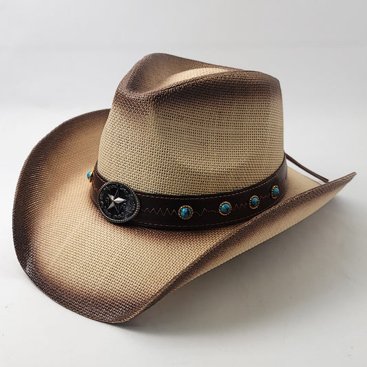 Natural Straw Cowboy Hat - ST097NT, Natural