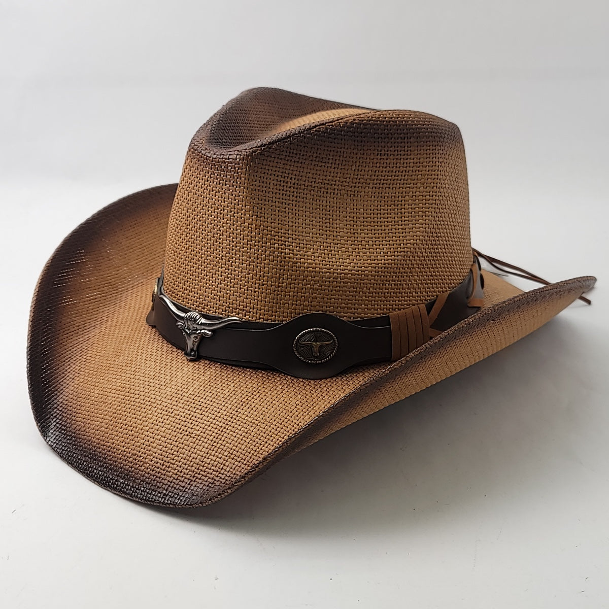 Natural Straw Cowboy Hat - ST105BR, Brown